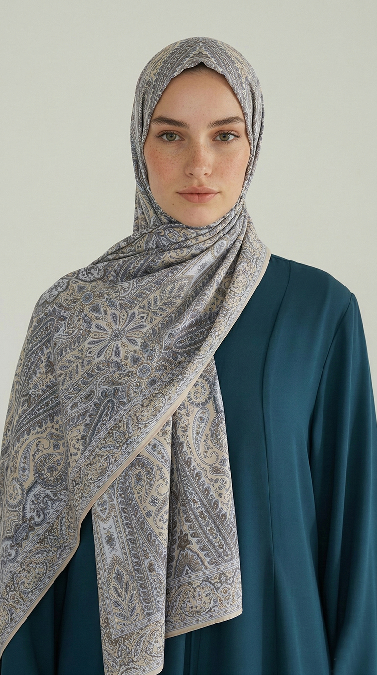 Karaca EşarpCOTTON ŞAL ROYAL ETNİK DESEN COTTON ŞAL - SARI