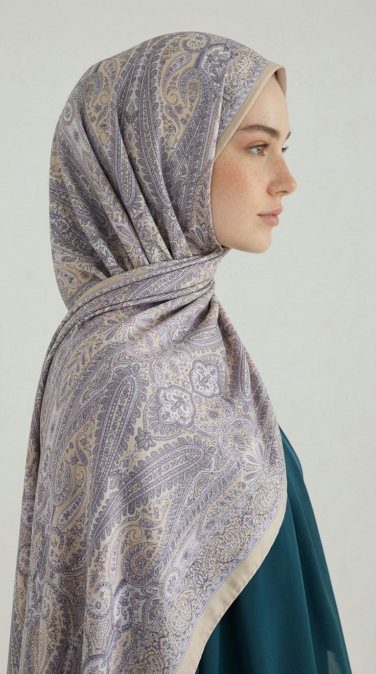 Karaca EşarpCOTTON ŞAL ROYAL ETNİK DESEN COTTON ŞAL - SARI