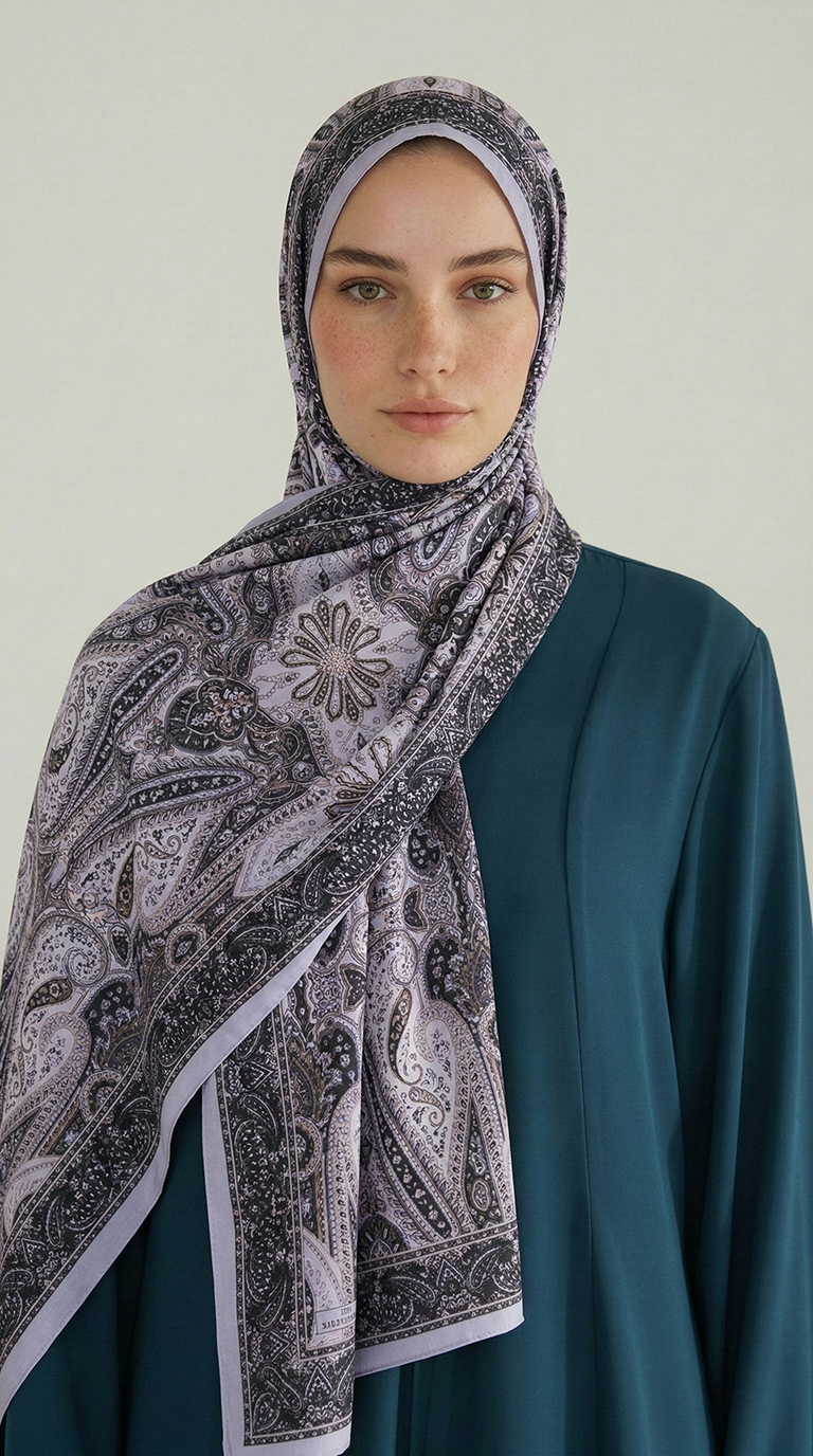 Karaca EşarpCOTTON ŞAL ROYAL ETNİK DESEN COTTON ŞAL - SİYAH