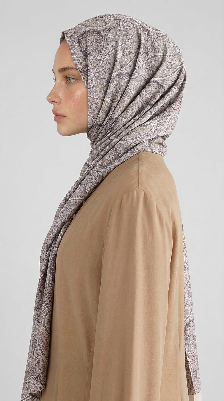 Karaca EşarpCOTTON ŞAL SAPHİRA DESENLİ COTTON ŞAL - SARI