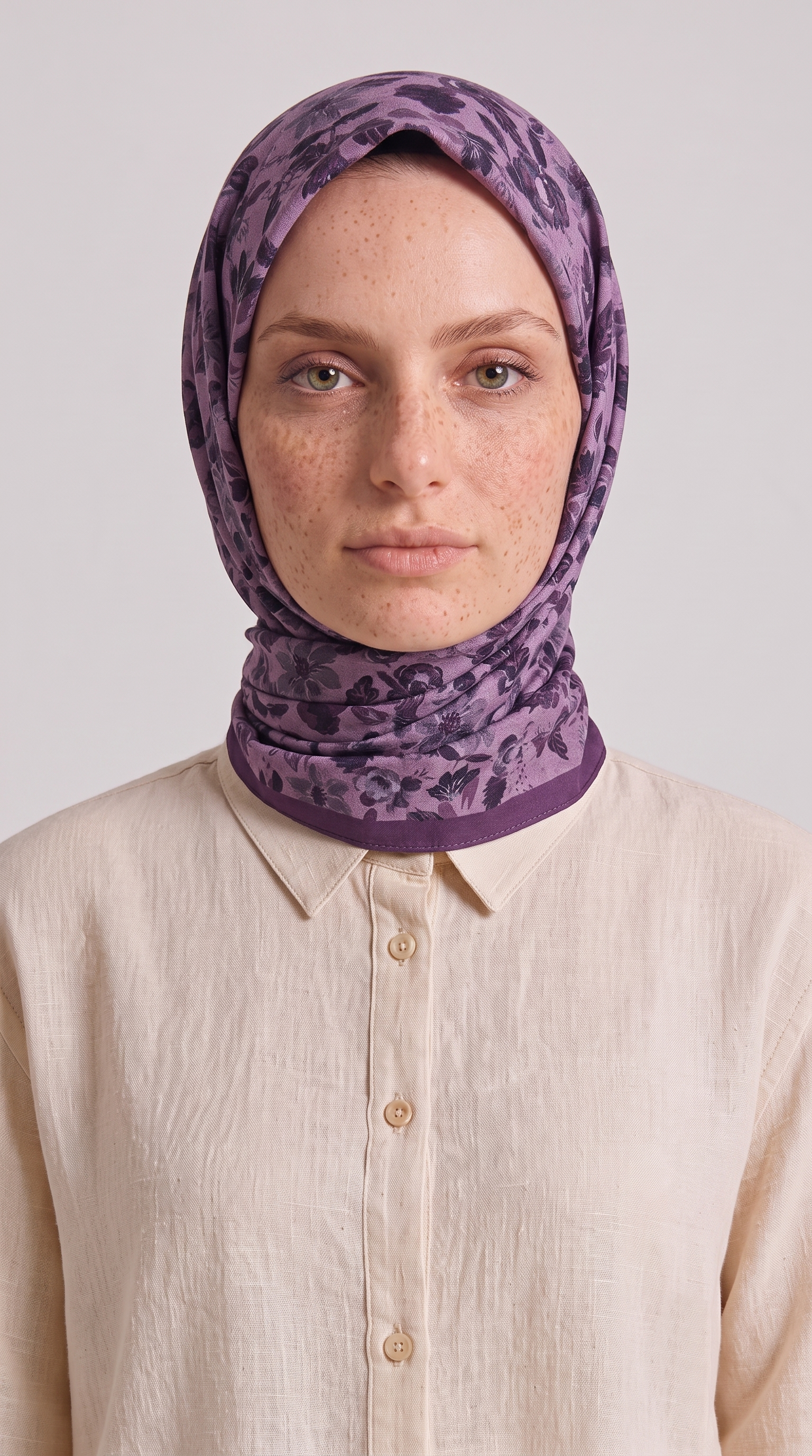 Karaca EşarpKOTON EŞARP VELORA DESENLİ COTTON EŞARP - MOR