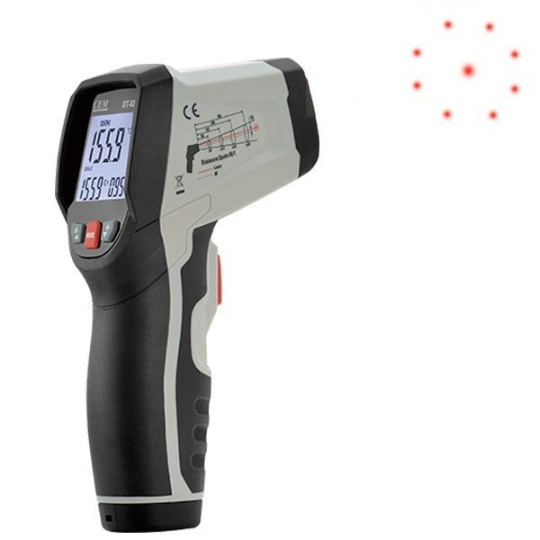 Cem DT836 Dairesel Lazer Işıklı Termometre 1000°CCEMDT836Sıcaklık Ölçüm Cihazları