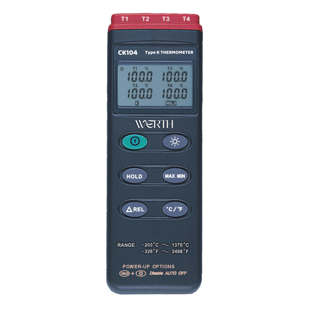 Werth CK104 4 Kanallı TermometreWerthCK104Sıcaklık Ölçüm