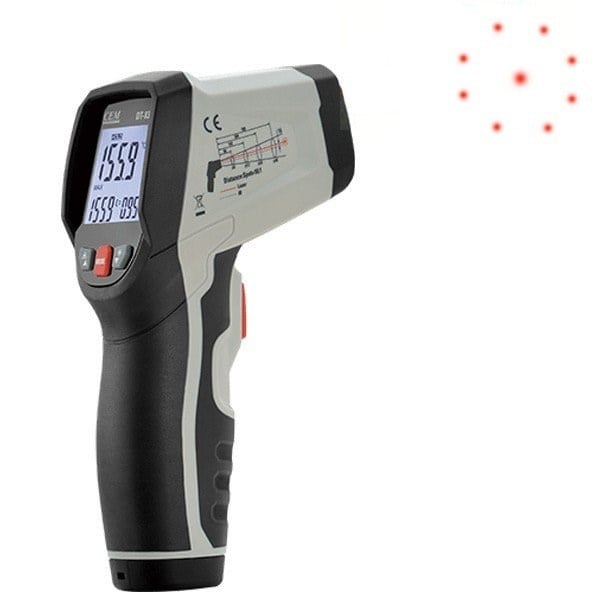 Cem DT836 Dairesel Lazer Işıklı Termometre 1000°CCEMDT836Sıcaklık Ölçüm Cihazları