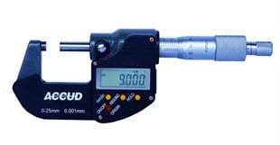 Accud 0-25 mm / 0.001 mm Dijital Dış Çap MikrometresiAccud311-001-03Mikrometreler