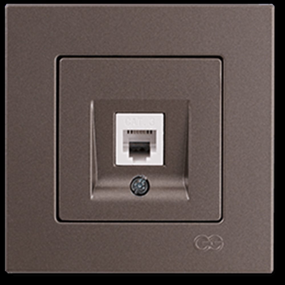 EQONA NÜMERİS TELEFON PRİZİ (CAT3), MOCHA