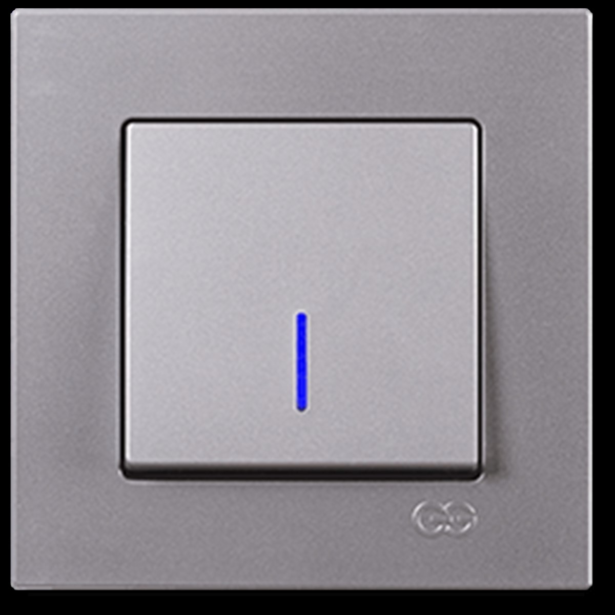 Eqona ışıklı anahtar , gümüş