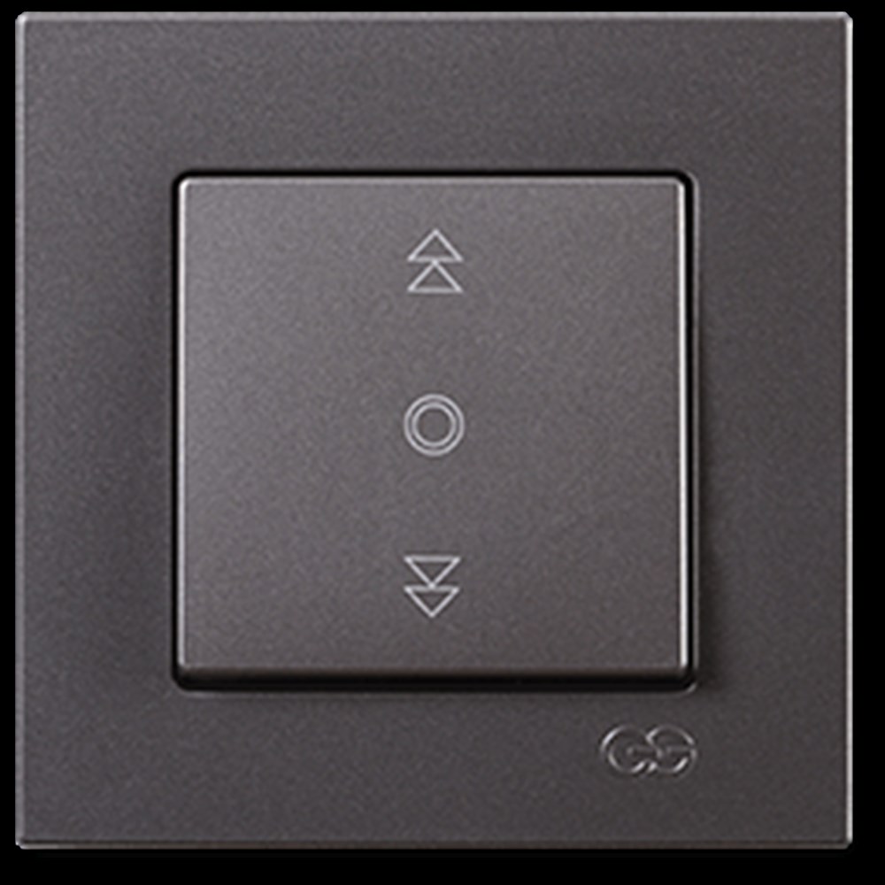 EQONA JALUZİ KUMANDA ANAHTARI (TEK DÜĞMELİ), FÜME