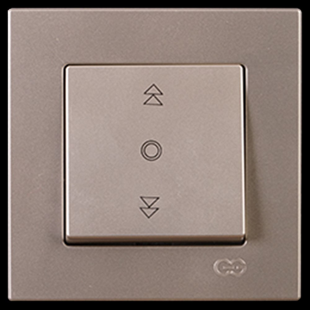 EQONA JALUZİ KUMANDA ANAHTARI (TEK DÜĞMELİ), M.BEJ