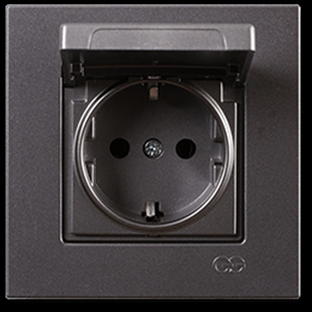 EQONA KAPAKLI TOPRAKLI PRİZ, FÜME