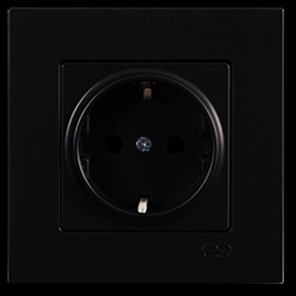 EQONA TOPRAKLI PRİZ, M.SİYAH