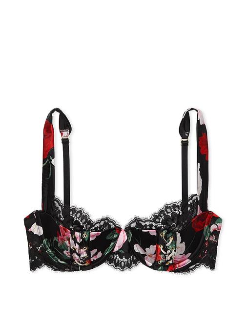 ATELIER Victorias Secret Saten Dantel Kenarlı Hafif Dolgu Destekli Balkonet Sütyen