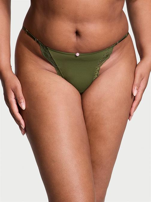 Dantel Kenarlı Ayarlanabilir İpli Bikini Külot
