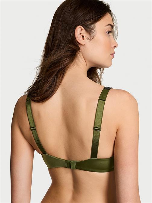 Işıltılı Askılı Push-Up Sütyen