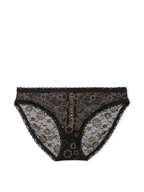 Işıltılı Dantelli Bikini Külot