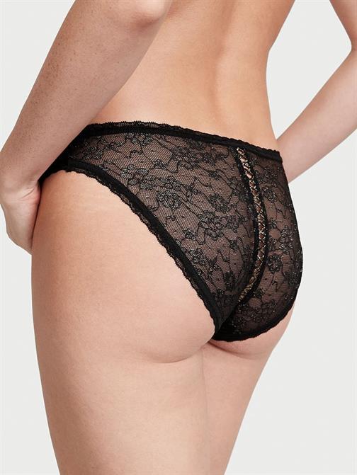 Işıltılı Dantelli Bikini Külot