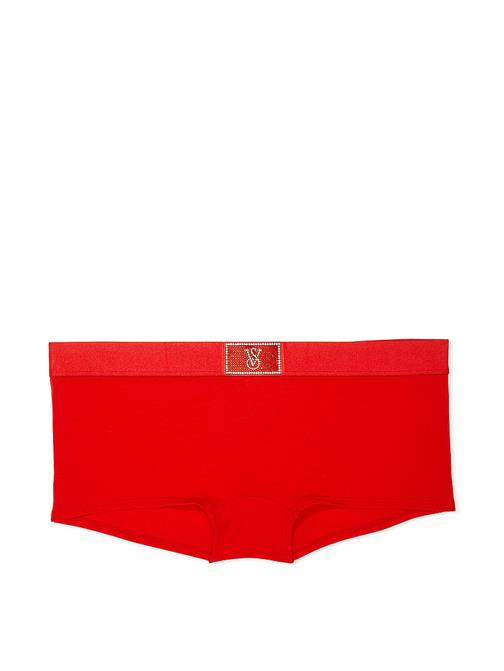 Işıltılı Logo Detaylı Pamuklu Shortie Külot