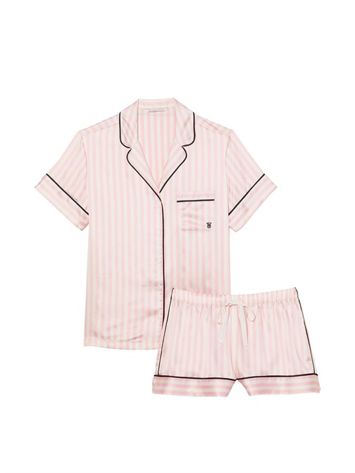 Saten Kısa Pijama Takımı
