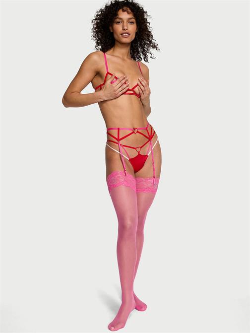 Very Sexy Topukları Destekli Dantel Dizüstü Çorap