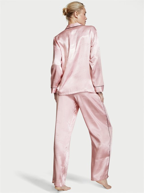 Victorias Secret Saten Düğmeli Pijama Takımı