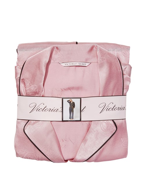 Victorias Secret Saten Düğmeli Pijama Takımı