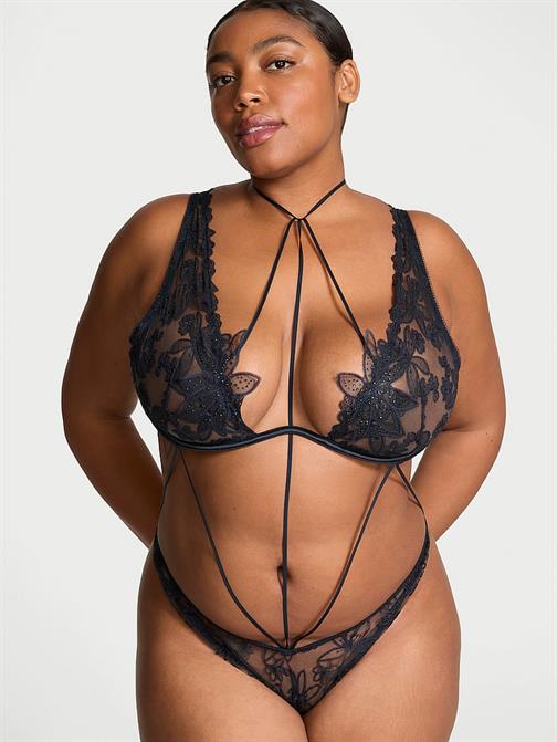 Ziggy Glam Noir Süslemeli Askılı Teddy