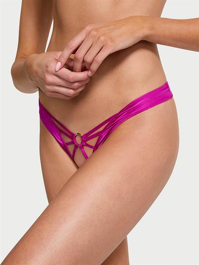 Askılı Crotchless Tanga