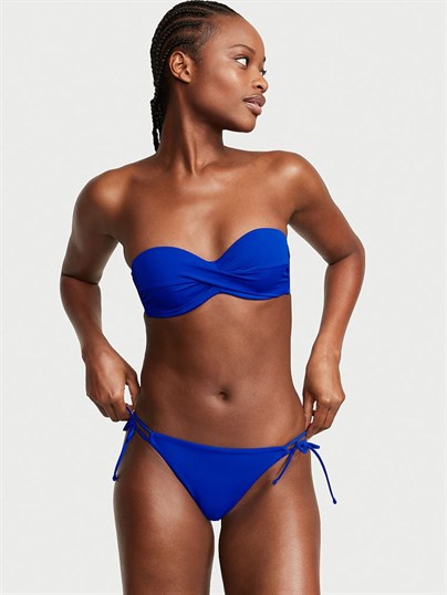 Büzgülü Askısız Bikini Üstü