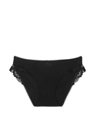 Esnek Pamuklu Dantel Kenarlı Bikini Külot