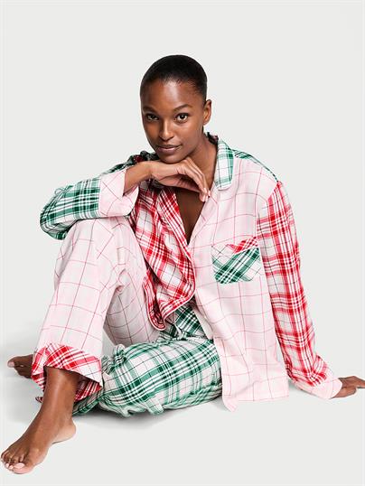 Flanel Uzun Pijama Takımı