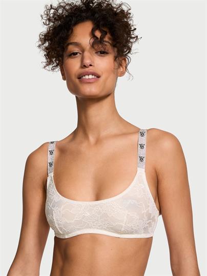 Işıltılı Askılı Dantelli Scoop Bralet