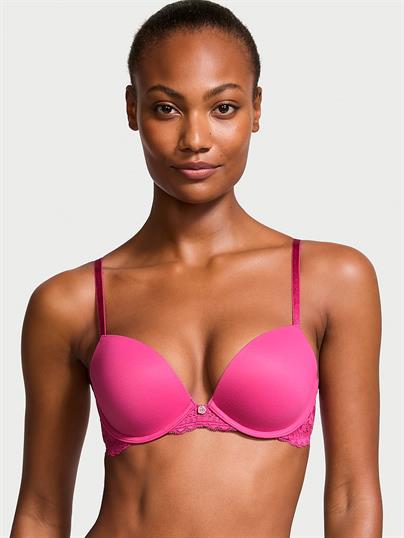 Pürüzsüz Dantelli Push-Up Sütyen