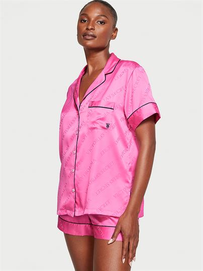 Saten Kısa Pijama Takımı
