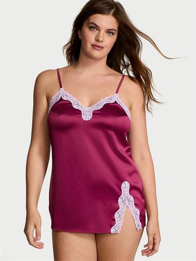 Tease Saten Dantelli Mini Gecelik