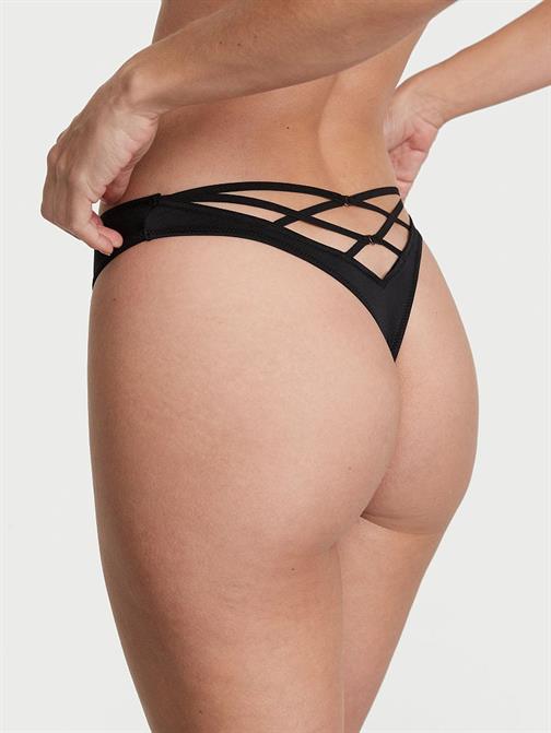 Arkası Askılı Derin Bacak Kesim Tanga