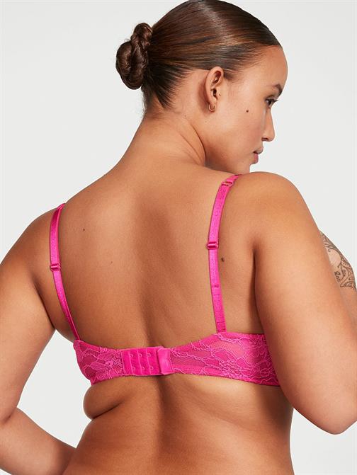 Bombshell 2 Beden Büyük Gösteren Dantelli Işıltılı Askılı Push-Up Sütyen