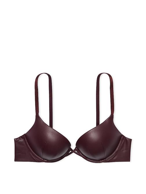 Bombshell 2 Beden Büyük Gösteren Deri Görünümlü Push-Up Sütyen