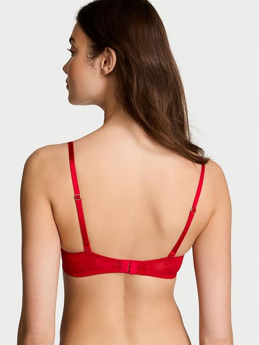 Bombshell Gül Dantelli 2 Beden Büyük Gösteren Push-Up Sütyen