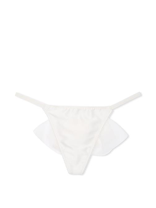 Bridal Tül Duvaklı Fiyonklu V-String Külot