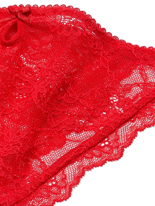 Dantelli Askılı Bikini Külot