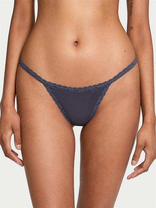 Dantelli Pamuklu V-String Külot