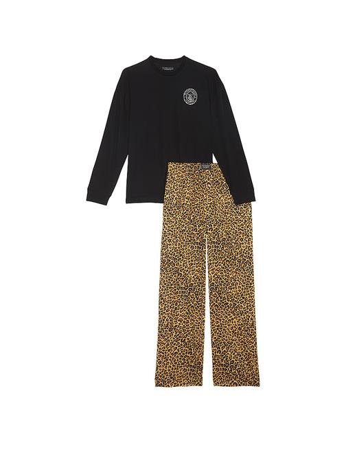 Flanel Uzun Kollu Tişört Pijama Takımı