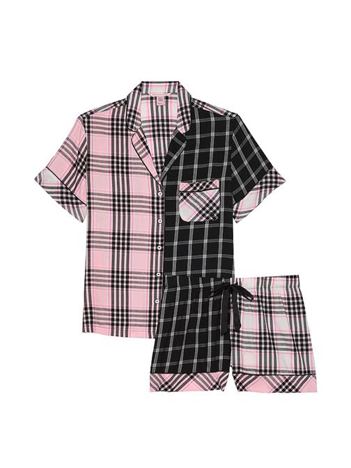 Flannel Şortlu Pijama Takımı