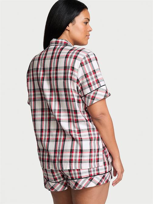 Flannel Şortlu Pijama Takımı