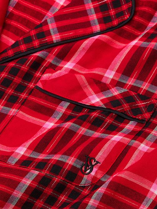Flannel Uzun Pijama Takımı