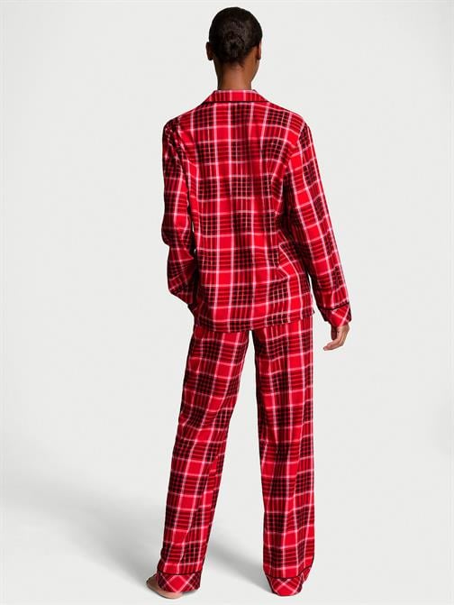 Flannel Uzun Pijama Takımı