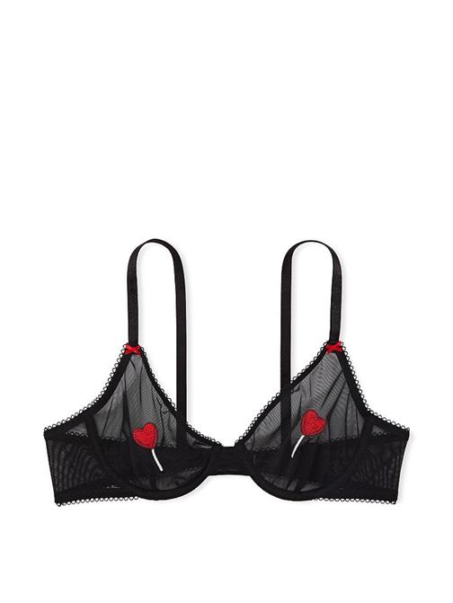 Fun & Flirty İşlemeli Astarsız Demi Sütyen
