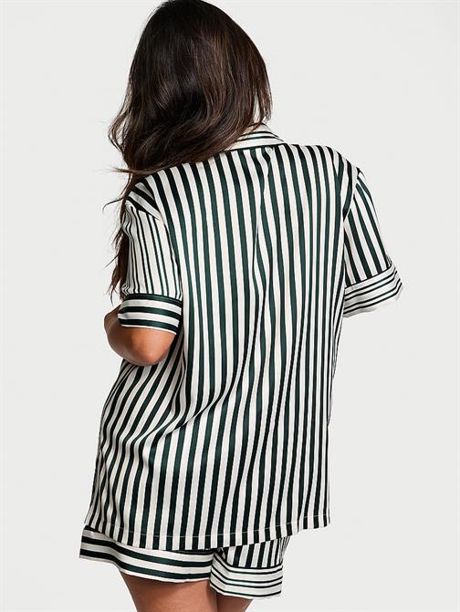 Glazed Saten Şortlu Pijama Takımı