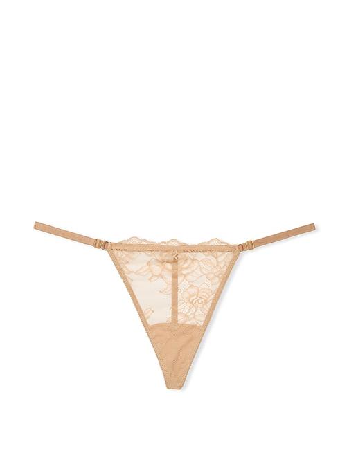 Gül Dantelli Ayarlanabilir V-String Külot
