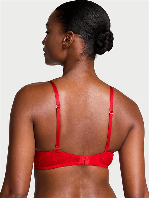 Gül Dantelli Push-Up Sütyen